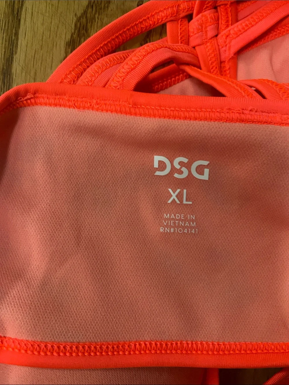 NWT DSG two piece strawberry bathing suit size XL swim top and bottom